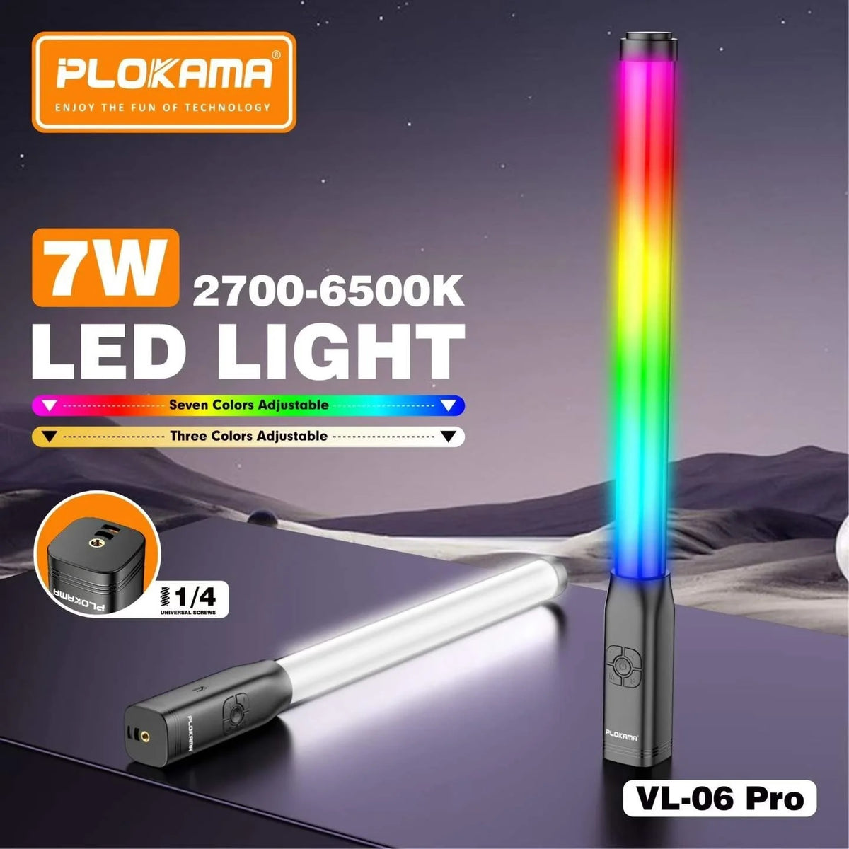 Plokama VL-06 Pro RGB Handheld LED Light Stick