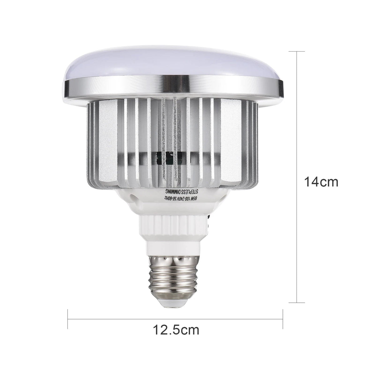 85W(Actual 50W) LED Light Bulb 3200K-5500K Photography Lamp Bulb Energy-saving Adjustable Brightness E27 Mount with Remote Control