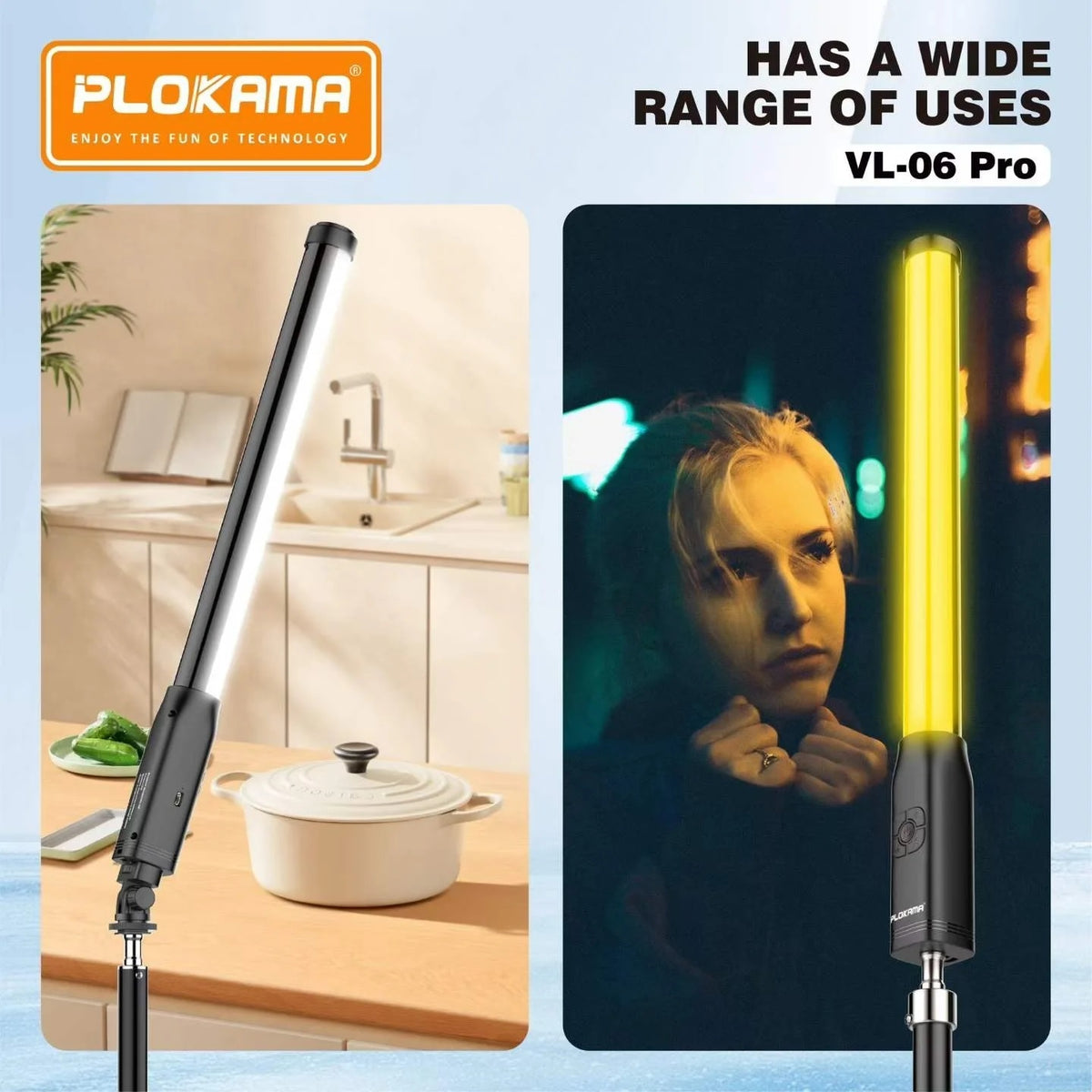 Plokama VL-06 Pro RGB Handheld LED Light Stick
