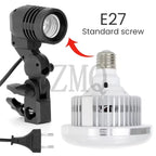 85W(Actual 50W) LED Light Bulb 3200K-5500K Photography Lamp Bulb Energy-saving Adjustable Brightness E27 Mount with Remote Control