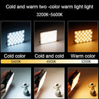 Rechargeable Dual-Clip Selfie Light (3 Modes) for Mobile & Laptop