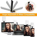 Rechargeable Dual-Clip Selfie Light (3 Modes) for Mobile & Laptop
