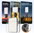 Rechargeable Dual-Clip Selfie Light (3 Modes) for Mobile & Laptop