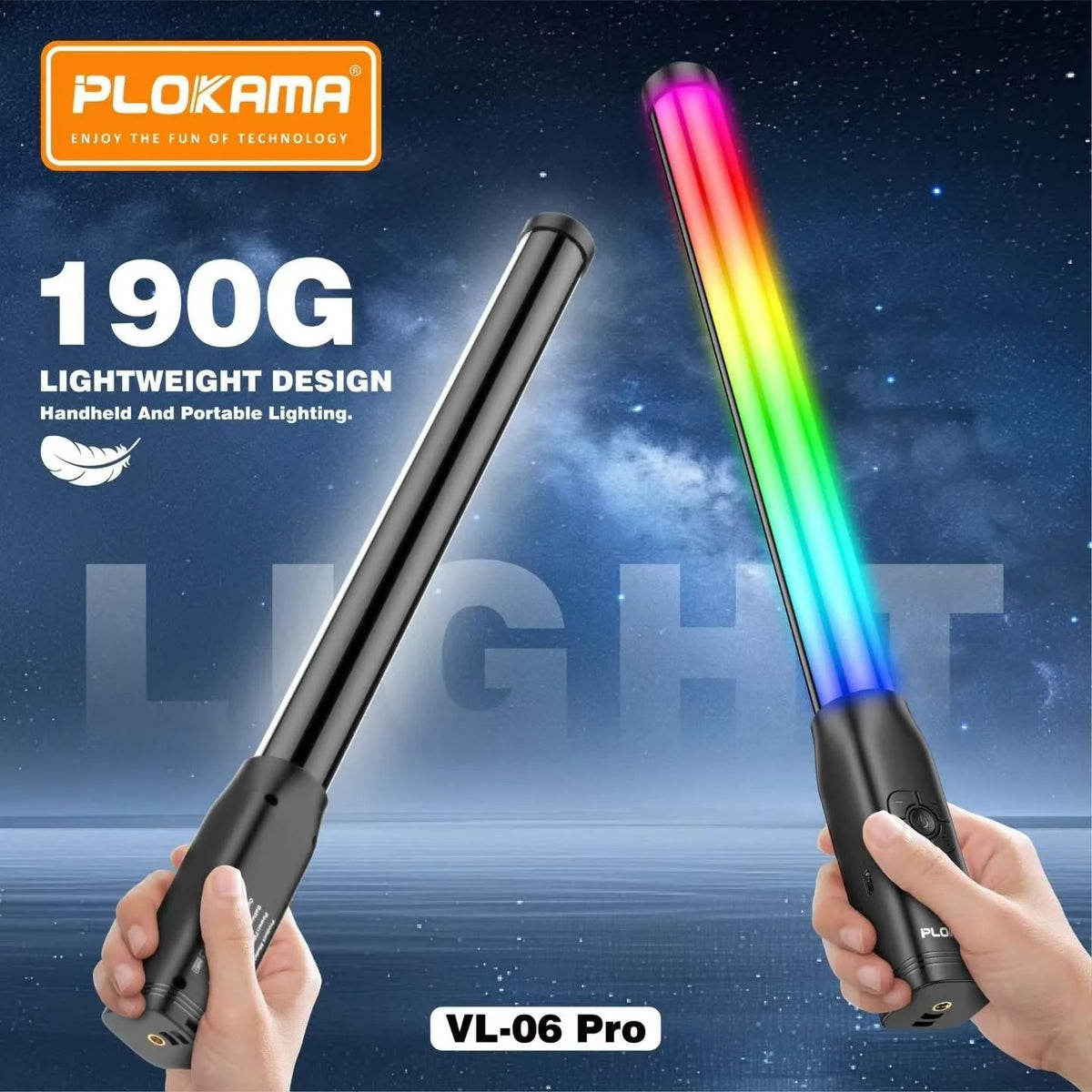 Plokama VL-06 Pro RGB Handheld LED Light Stick