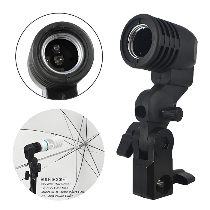Affordable Single Holder Studio Lighting Kit (3-in-1) for Portraits & Video