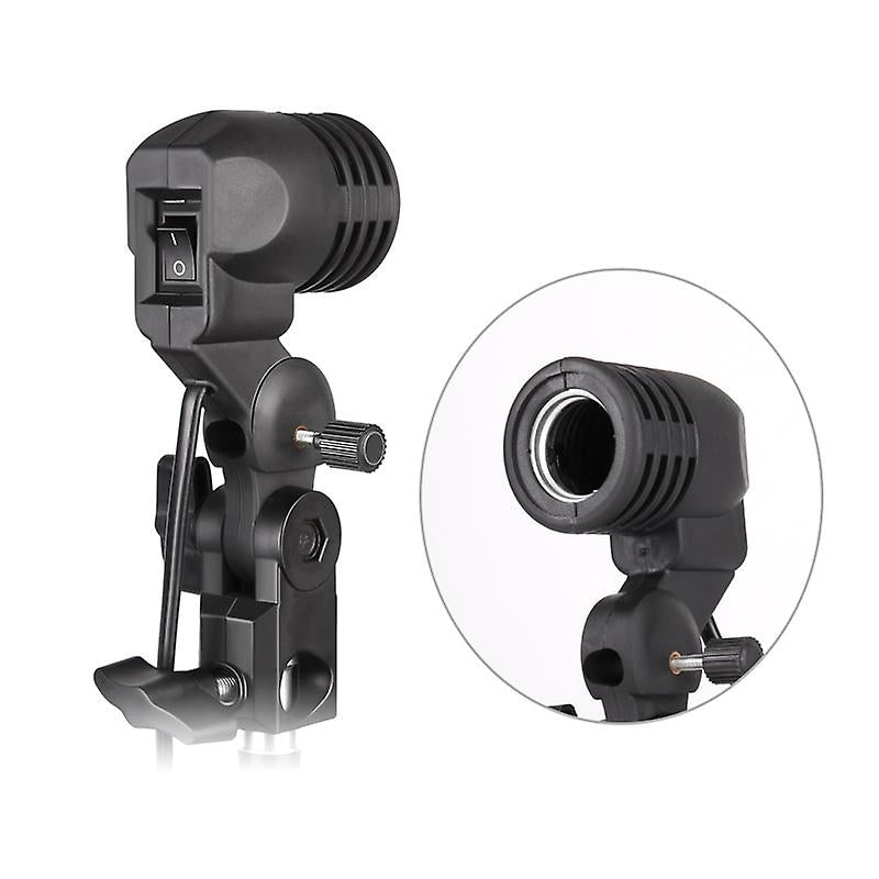 Single Bulb Holder E27 Socket Flash Umbrella Bracket Photo Lighting Bulb Holder For Youtubers| tiktokers | Photographers |Studios and Videoshoots