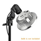 Single Bulb Holder E27 Socket Flash Umbrella Bracket Photo Lighting Bulb Holder For Youtubers| tiktokers | Photographers |Studios and Videoshoots
