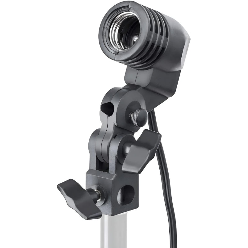 Single Bulb Holder E27 Socket Flash Umbrella Bracket Photo Lighting Bulb Holder For Youtubers| tiktokers | Photographers |Studios and Videoshoots