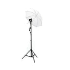 Photography Studio Lighting Kit: Umbrella, Double Bulb Holder & Jk High Quality Stand Light Stand